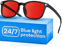 Vista 21 de Gaoye Lentes transparentes de luz azul transparente para computadora y juegos, lentes anti rayos UV, resistentes a los arañazos y ajuste cómodo