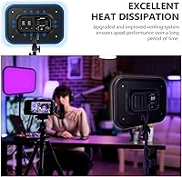 Vista 5 de NEEWER RGB168 Panel de Luz LED RGB de Video de 18.3" con Control de Aplicación, Kit de Soporte de Trípode de 2 Paquetes, 60W/360°