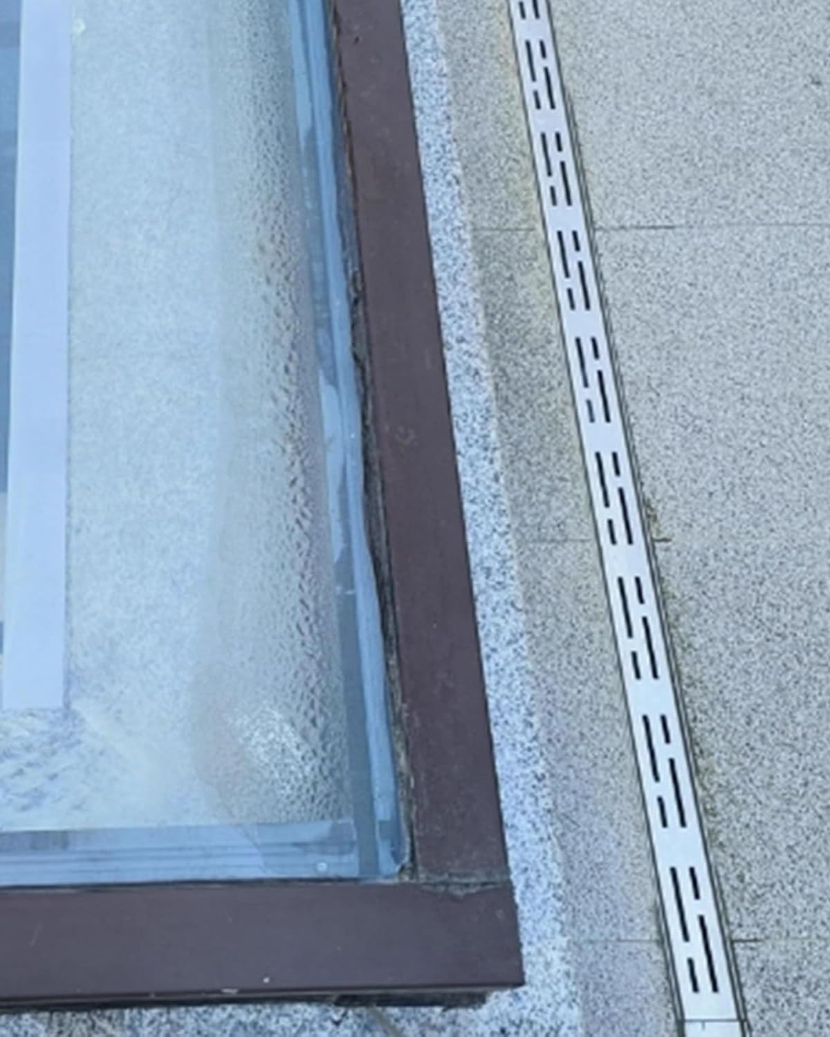 Kit de grille de caniveau en acier inoxydable lot de 2 drainage extérieur
