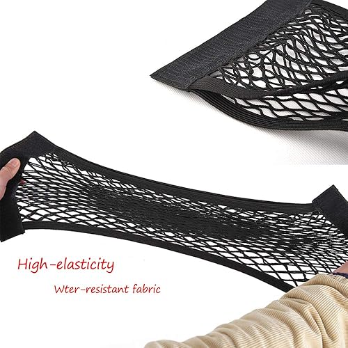 Miniatura 3 de MCARCAR KIT Organizador universal del maletero del asiento trasero de la parte trasera de la red de malla de carga de nylon flexible del