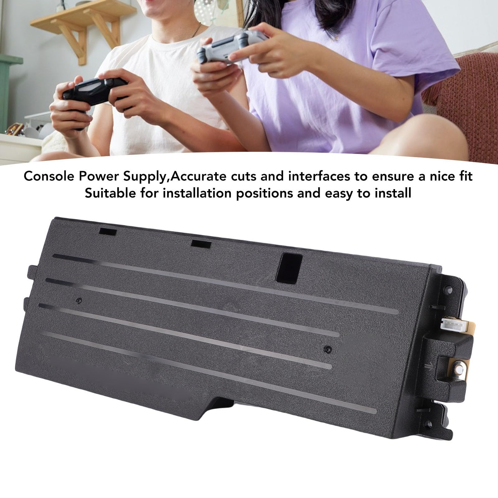 Generic Alimentatore per Console Slim Sorgente Interna Sostitutiva Compatta per Giocatori Accessori per Console Portatili Neri Parte Adatta per Slim 2000/2100/2500
