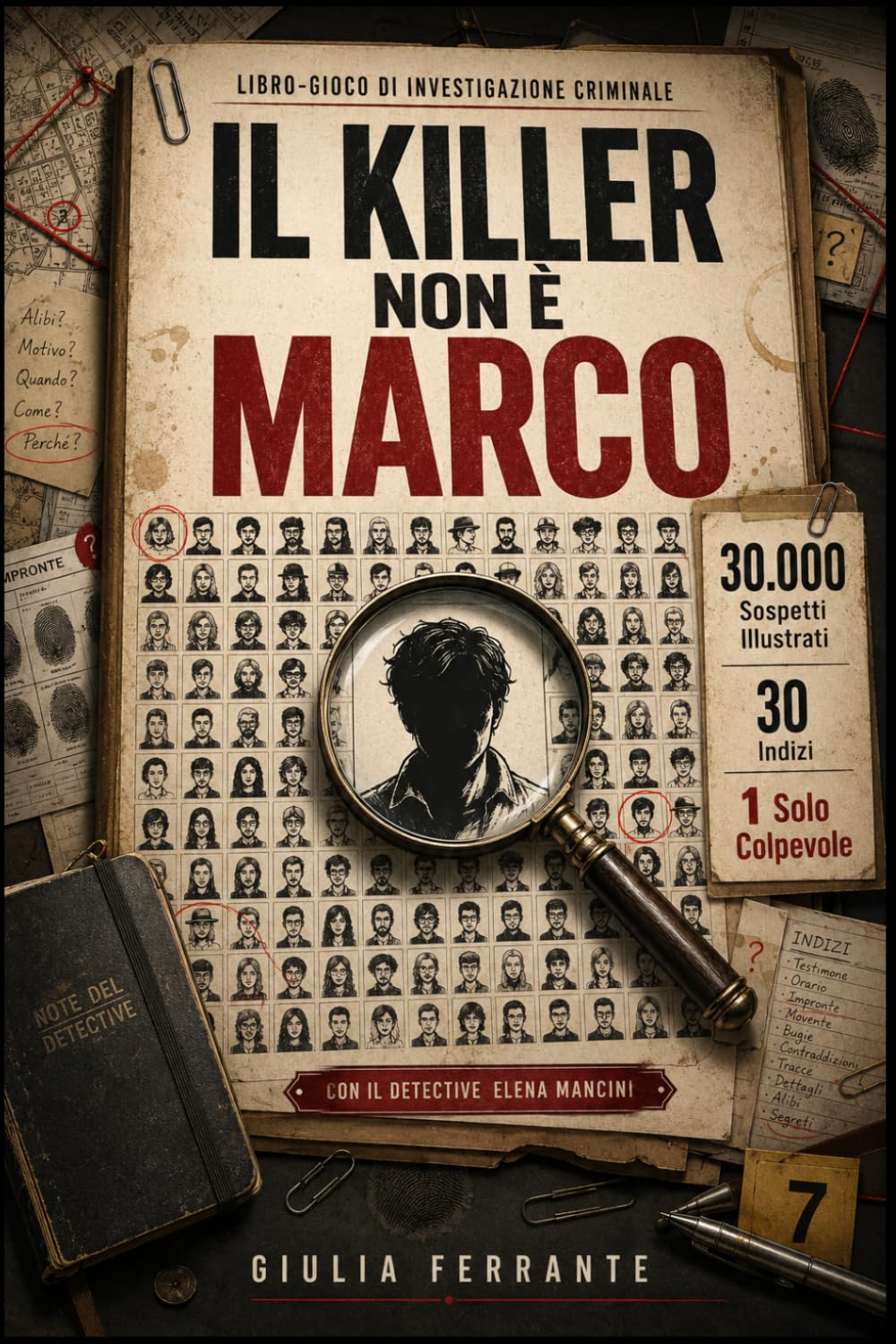 il killer non è marco: Libro-gioco di investigazione criminale: 30.000 sospetti illustrati, 30 indizi, un solo colpevole... riuscirai a smascherarlo prima della rivelazione finale?