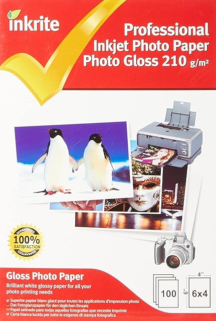 Inkrite PPIPG21064100 PhotoPlus Professional A6 Paper Photo Gloss 210gsm 6x4 (100 sheets)