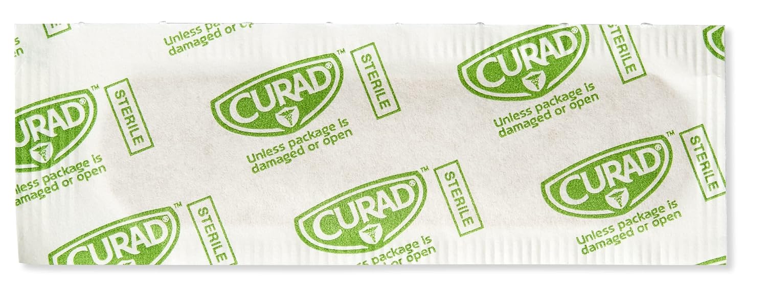 CURAD Flex-Fabric Adhesive Bandages, 3/4" x 3", Superior Wound Care, 30 per Box, Pack of 24