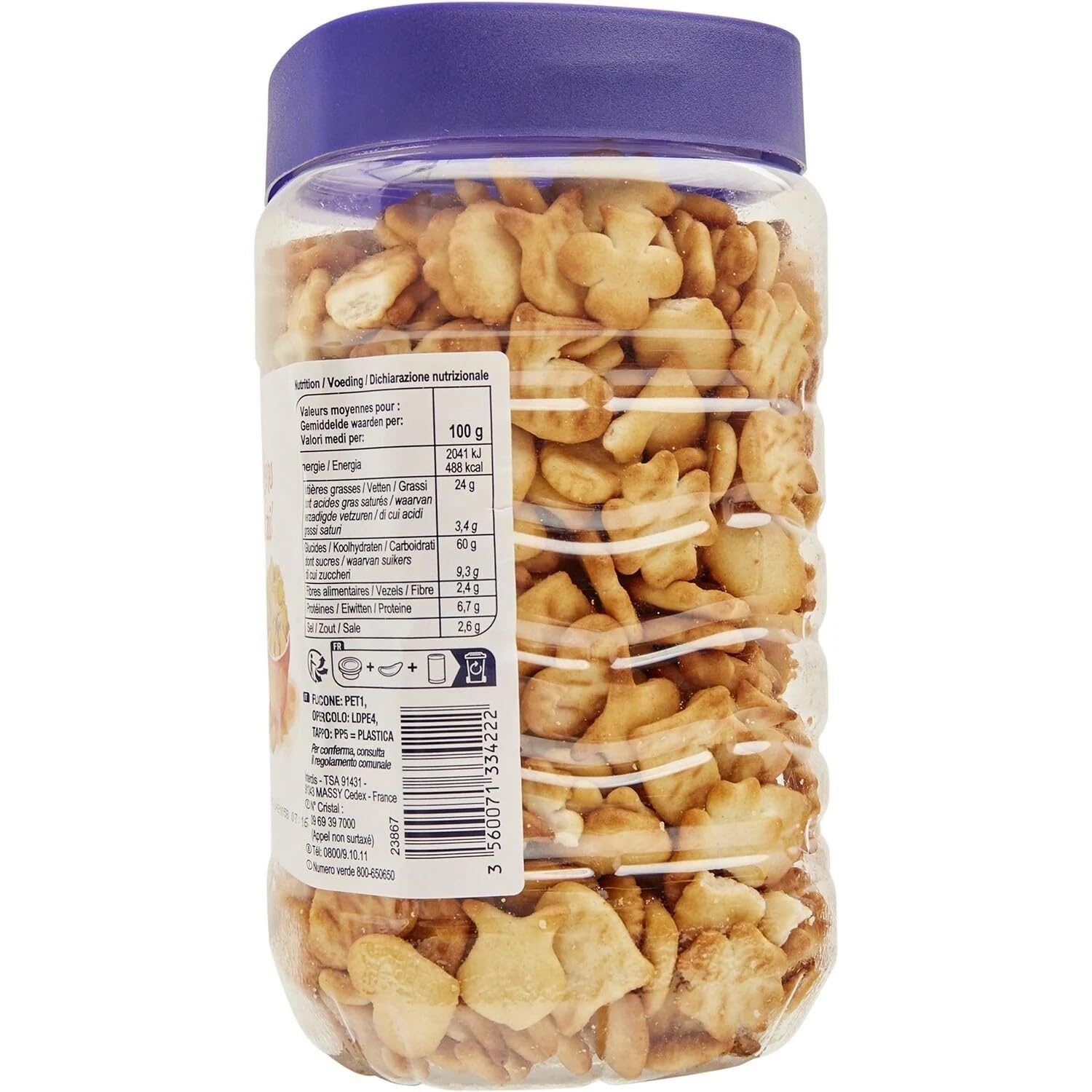 SIMPL - Biscuits apéritif crackers cocktail - Assortiment - la boite de 350g - Le Lot De 4