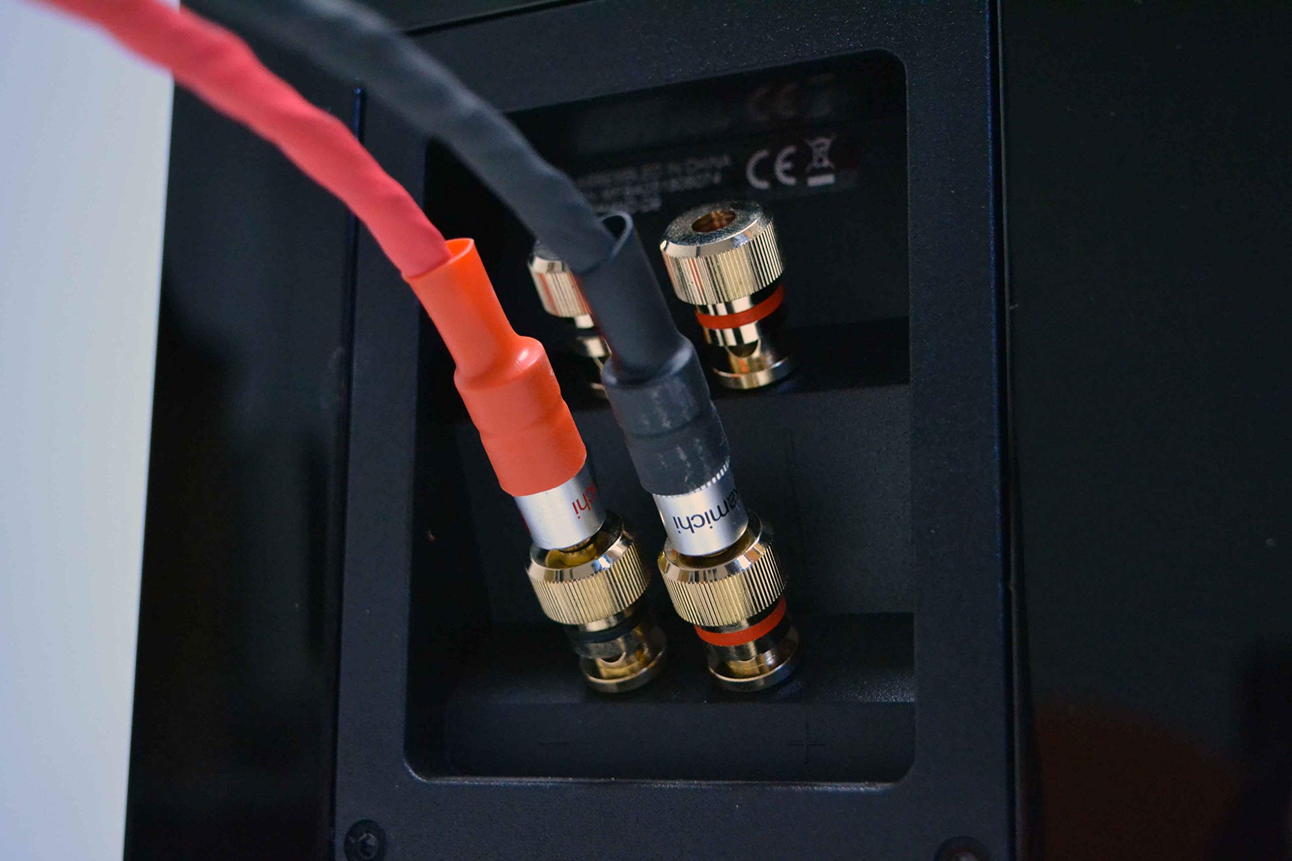 Coppia cavi per casse acustiche Hi-Fi, twistati, rame OFC puro con connettori a scelta: Banana BFA, Banana, Banana a Pipa, Forcella o Puntale (5 mt, BANANA)