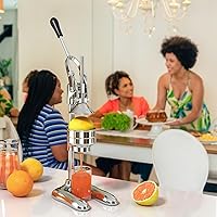 Vista 7 de Nisorpa Exprimidor manual de prensa de mano exprimidor de cítricos comercial máquina exprimidor de frutas de acero inoxidable exprimidor de granada