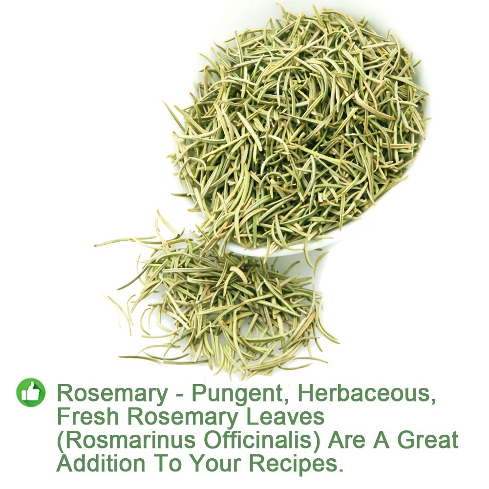 Plant Gift Natural Rosemary Tea, romero té, Loose Leaf, Hoja suelta, condimento de romero, Rosemary deja té de hierbas para mejorar la memoria 80G/2.82oz
