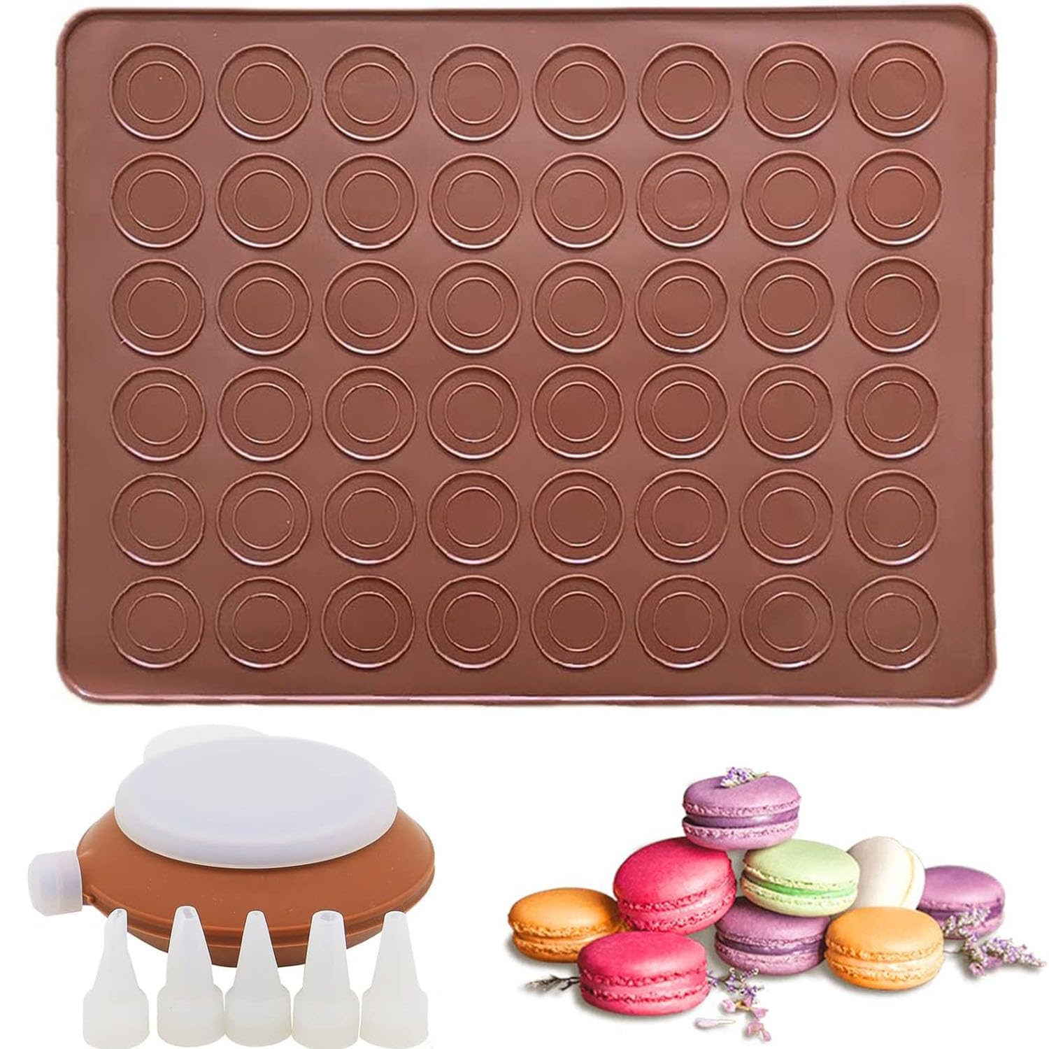 Tappetino Da Forno In Silicone Per Macarons, Tappetino Da Forno Ad Alta Elasticita Per Macarons Pane~p140629248