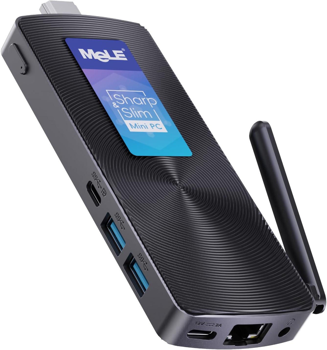 MeLE PCG02 Lüfterloser Mini PC Stick Windows 11 Pro J4125 8GB 128GB HDMI Compute Stick, Unterstützt PXE Unlocked Bios Desktop Computer, Automatisches Einschalten Industrie IoT Medien Business Linux