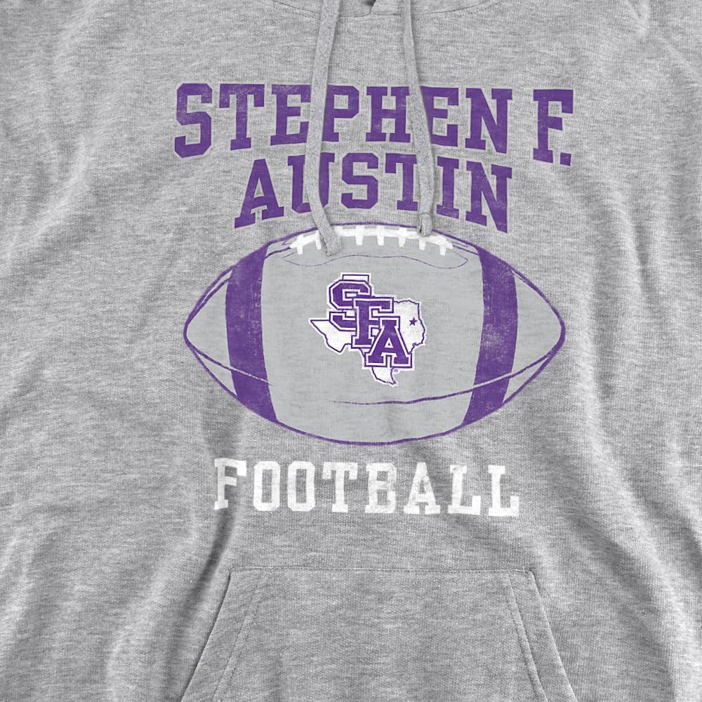 LOGOVISION Stephen F. Austin State University Official Football Ball Unisex Adult Pull-Over Hoodie