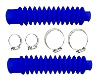 HCLLPS Universal Fork Boots Dust Covers for Honda ATC 200X 1983-1987 - Durable Rubber Fork Guards with Snap Rings