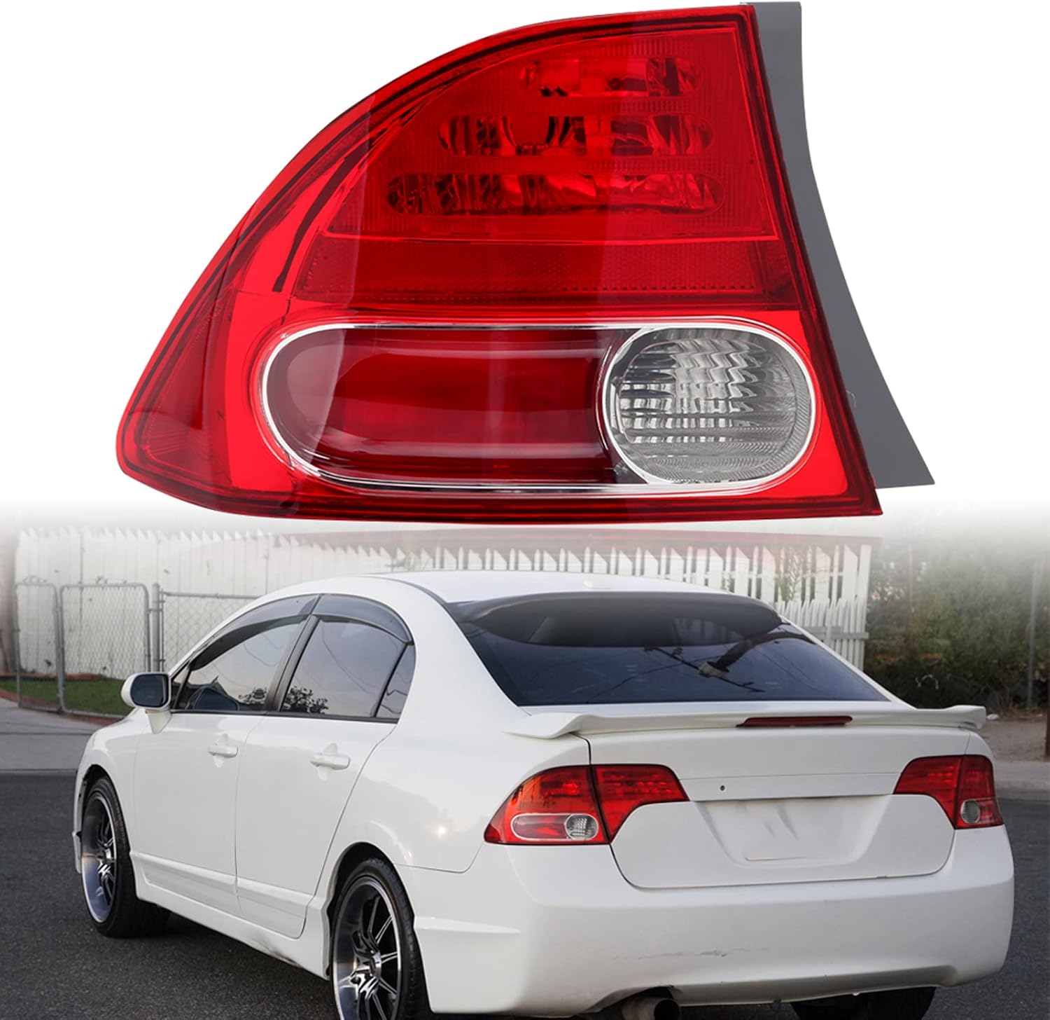 Honda Civic Tail Light Right Side Passenger Rear Tail Light - Foto 11