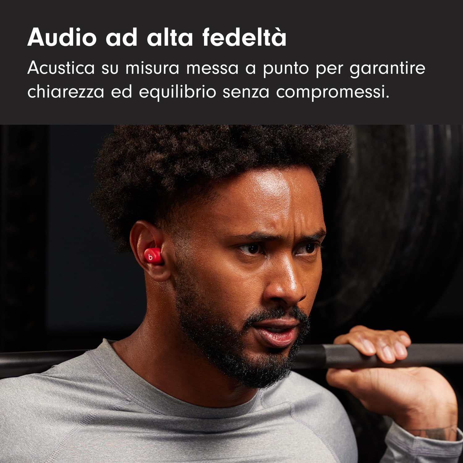 Solo Buds - Auricolari Bluetooth 18 Ore Trasparenti Rosso - Dettaglio