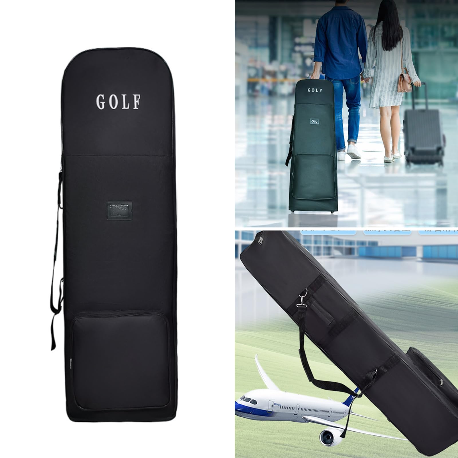 Golfsclub Nylon Bag Reisen Mit Beutel Beutel Große Kapazität Luftfahrtbeutel Reisetack Beschützer Für Golfer Reisen Leichte Tragetasche
