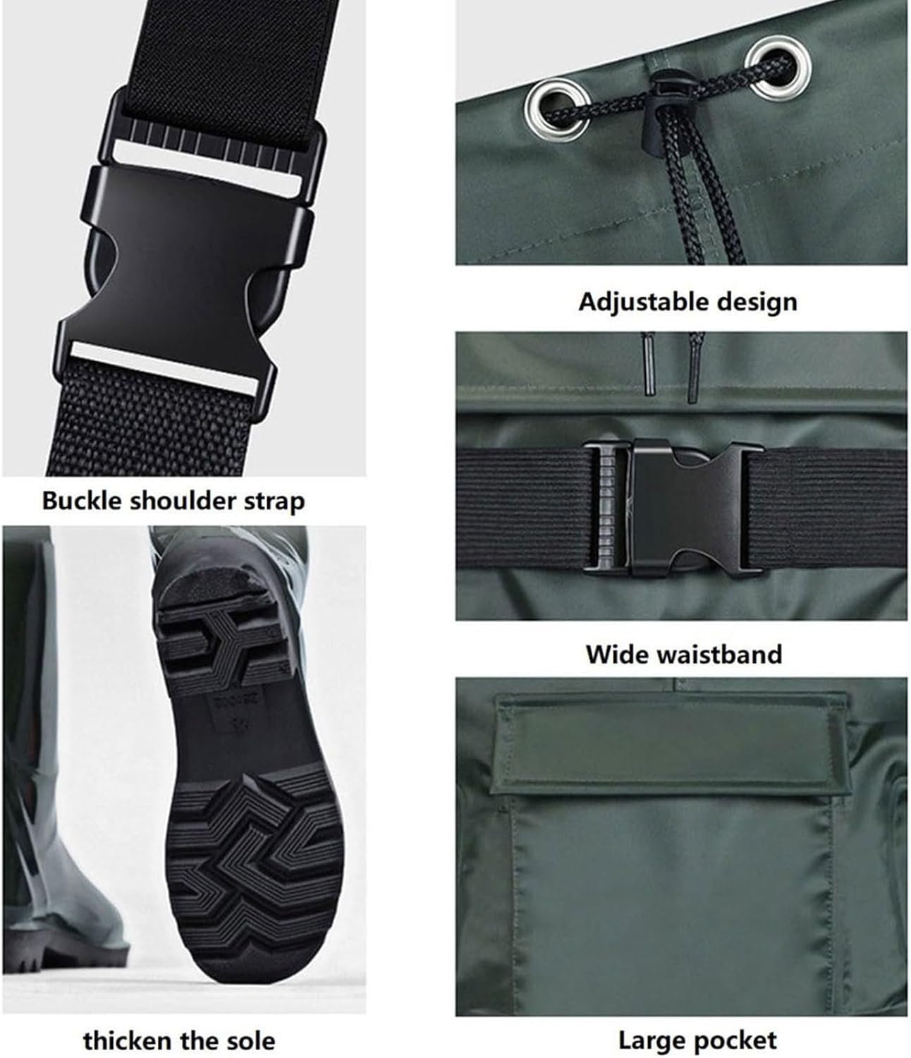 Men Women Fishing Waders, Waterproof Stocking Foot Chest Waders, Breathable Stockingfoot Waders,for Outdoor Fly Fishing