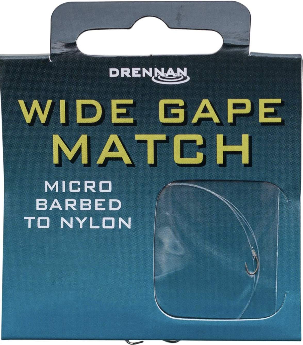 Drennan Wide Gape Match Hooks To Nylon