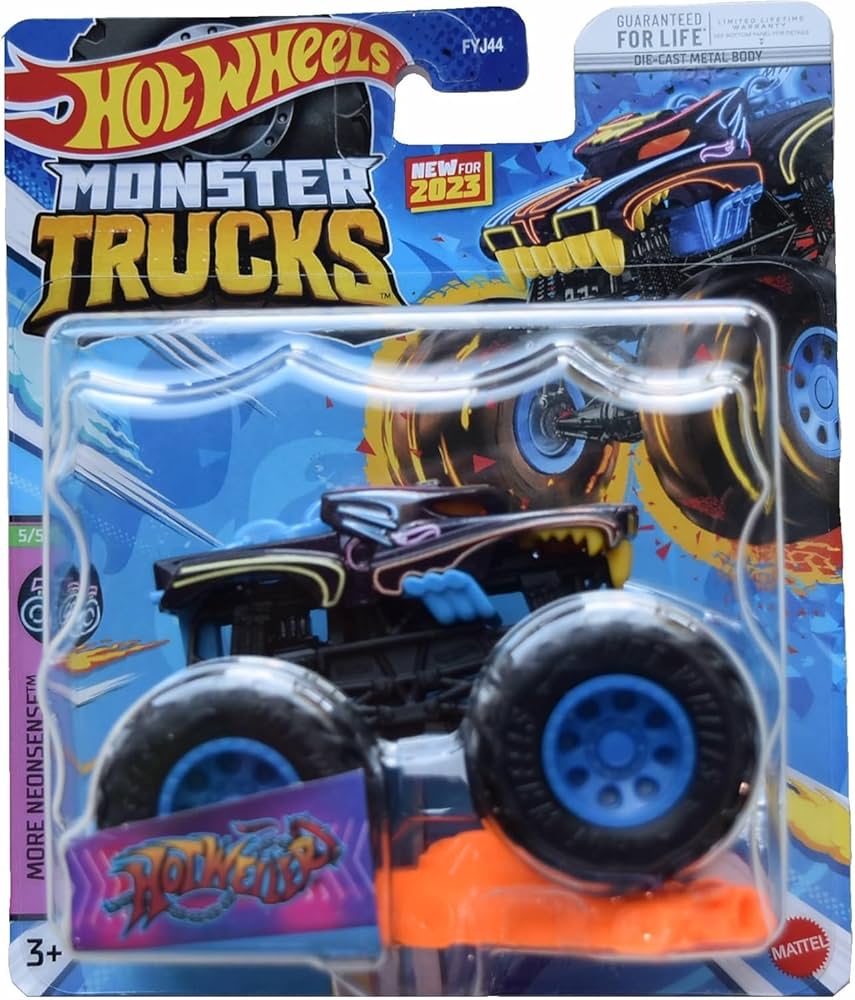 Amazon.com: Hot Wheels Monster Trucks Hotweiler, More