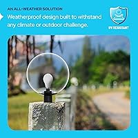 Vista 5 de KastLite Accesorio de iluminación combinado de poste de lámpara Lente acrílica transparente de 16 pulgadas con clips de ala negra Se adapta a