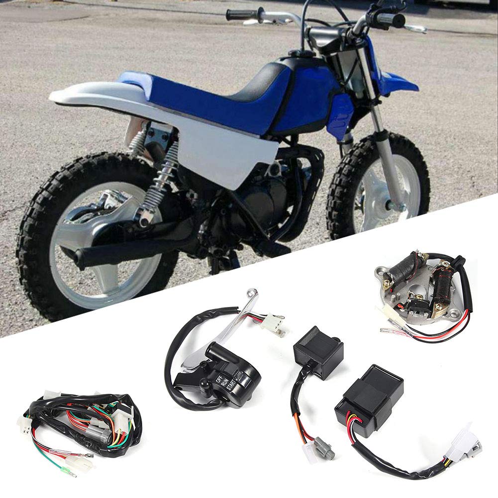 LIBEI Leva Del Motociclo Throttle Housing Kill Switch Brake Control Leva Fit Kit For Yamaha PW50 PW 50 PY50 PY 50 Peewee Pit Motor Bike ATV Quad Frizione - Foto 11