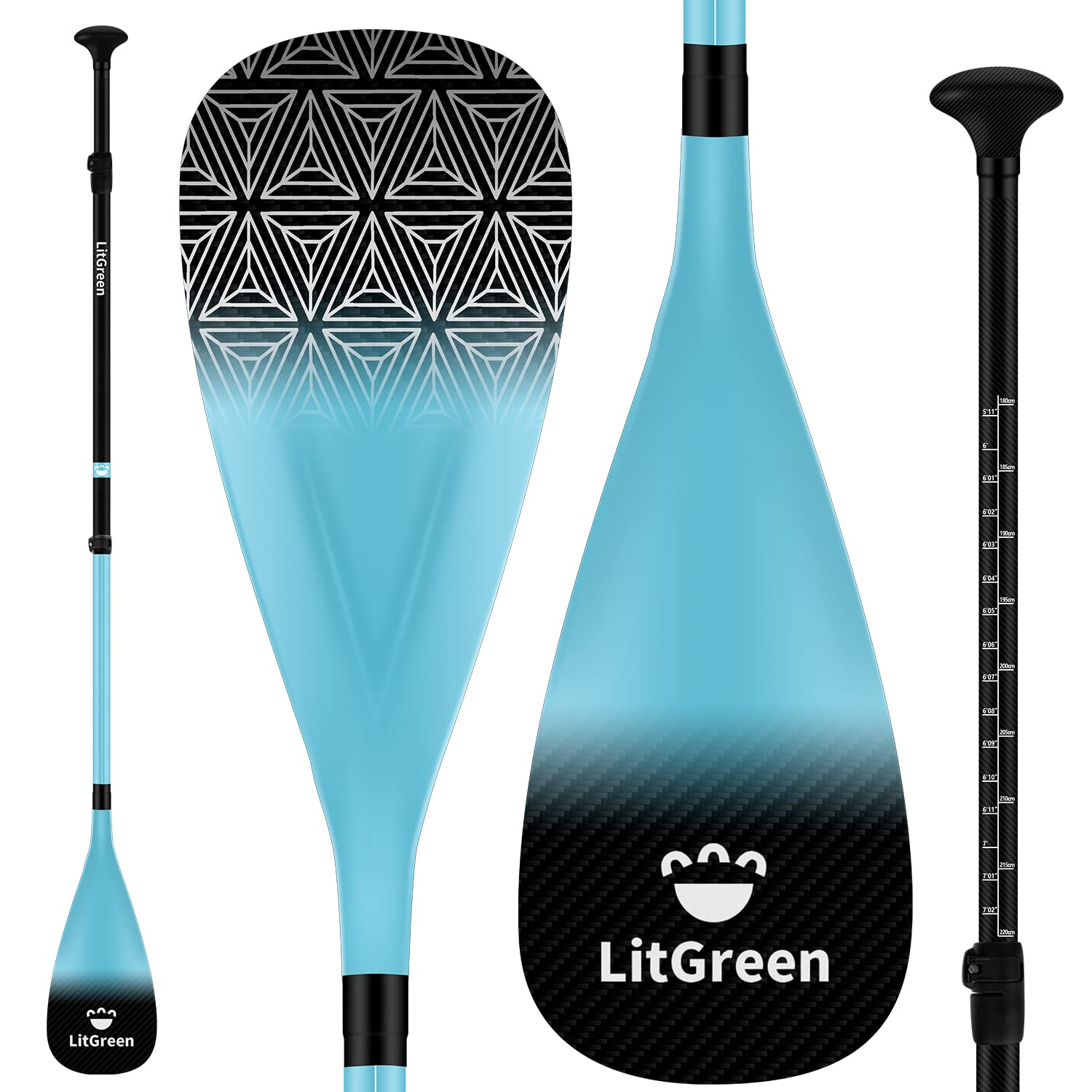 LitGreen Full Carbon Fiber SUP Paddle
