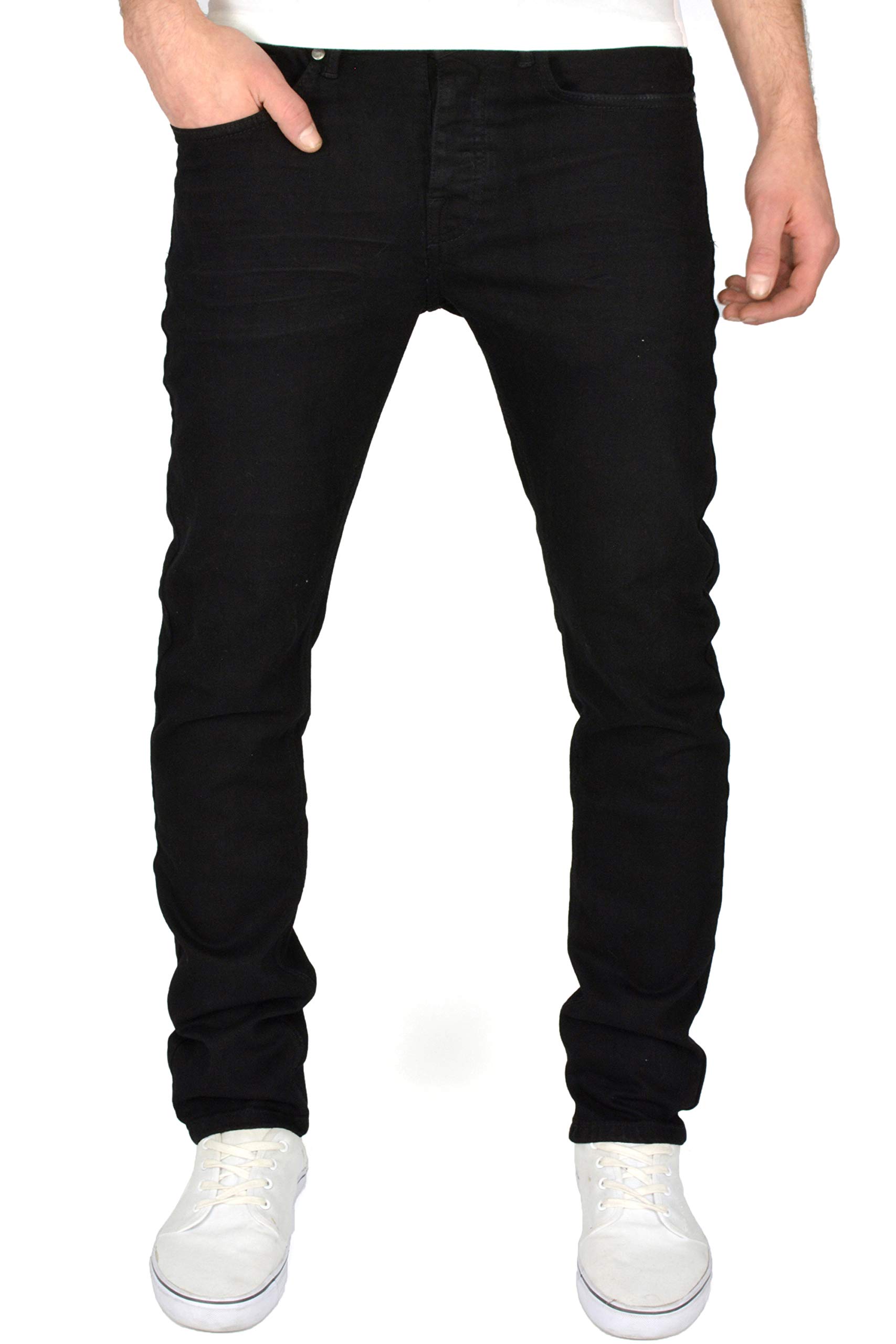 Crosshatch Men Jeans Buraca Black 36W X 32L