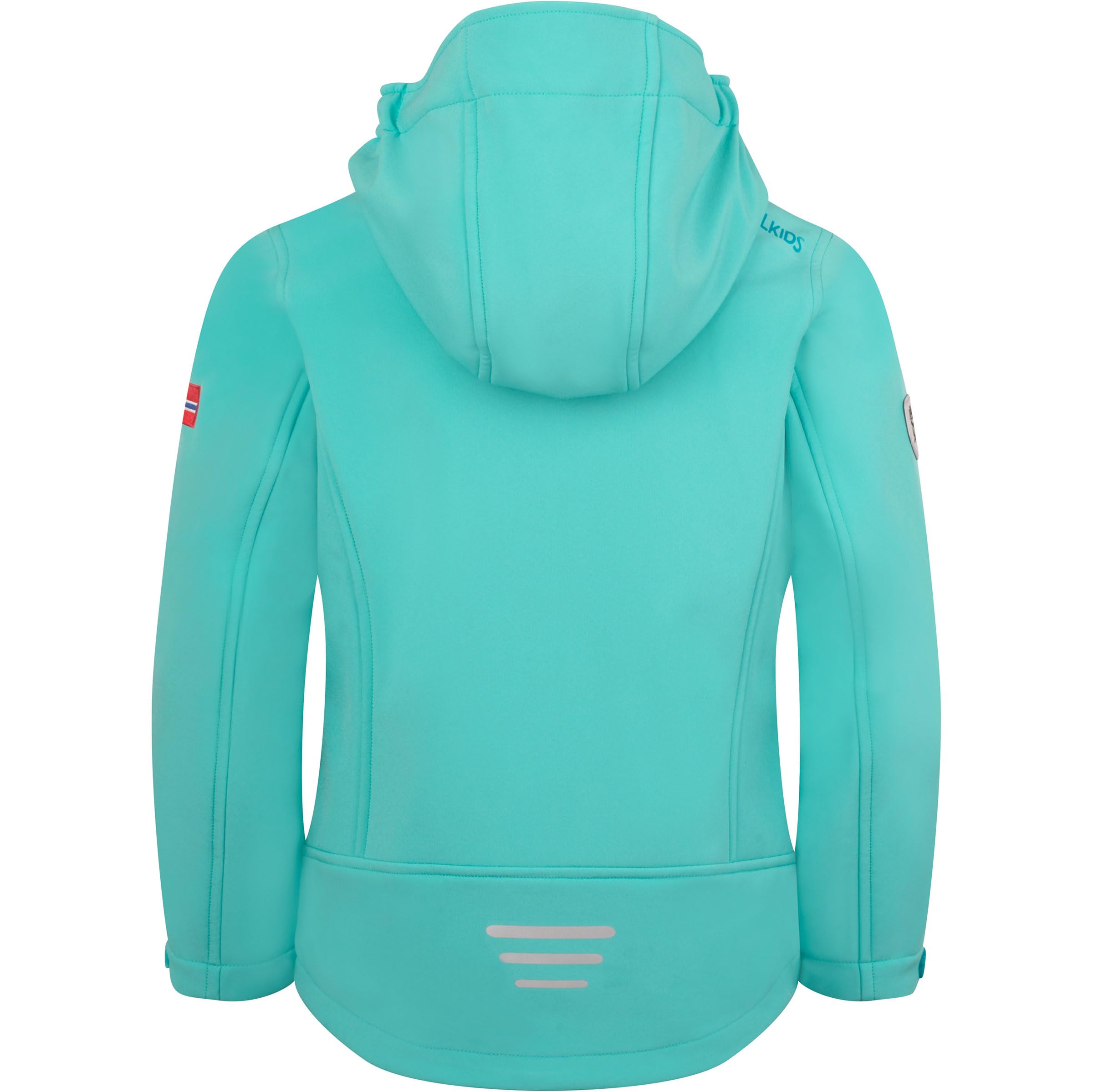 Trollkids Kinder Trollfjord Jacke aqua haze-harbor blue 140