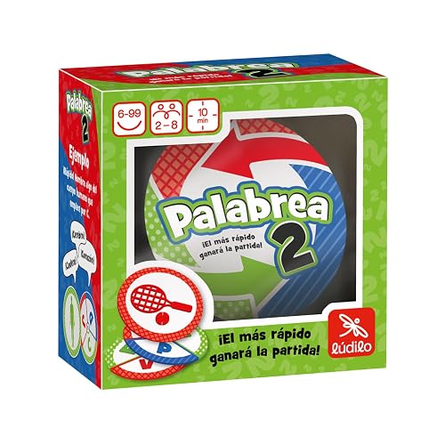 Ludilo - Palabrea 2 | Juegos De Mesa Niños 6 Años | Juegos Infantiles | Juegos De Mesa para 2 O Más | Juegos Educativos 6 Años O Más | Combínalo con Palabrea