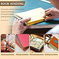 Vista 7 de Kit de encuadernación de libros de 41 piezas, 3 piezas de plegadera de hueso, marcador de papel, herramienta para plegar papel, kit de herramientas
