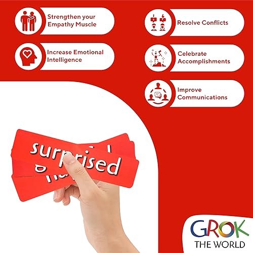 Miniatura 2 de GROK Grandes tarjetas de conversación para grupos grandes  150 tarjetas de sentimientos y necesidades + 25 juegos de terapia y rompehielos