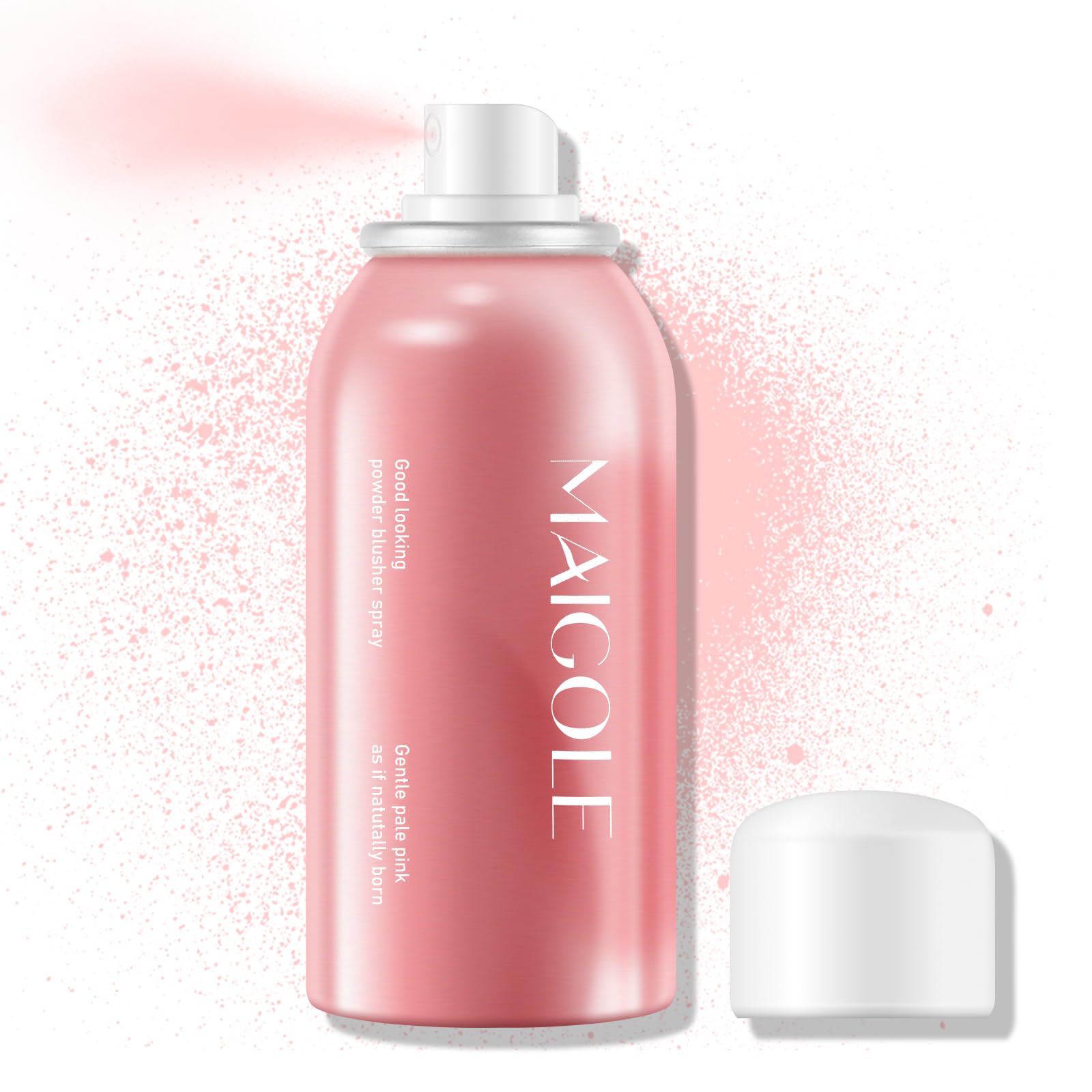 KYDA Liquid Blush Spray, Natural Pink Face Blush Mist for Dewy Glow Flushed Cheeks, Lightweight Buildable Coverage, Moisturizing Cheek Tint to Create a Ruddy Complexion, 1.69 Fl Oz Cherry Blossom Pink