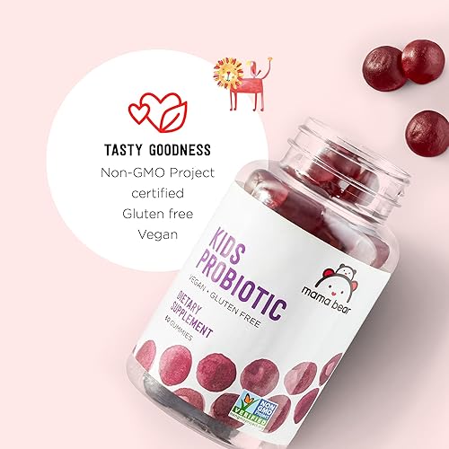 Miniatura 8 de Marca Tienda  Probiótico vegano Mama Bear  60 gomitas 1 mil millones de CFU por gomita