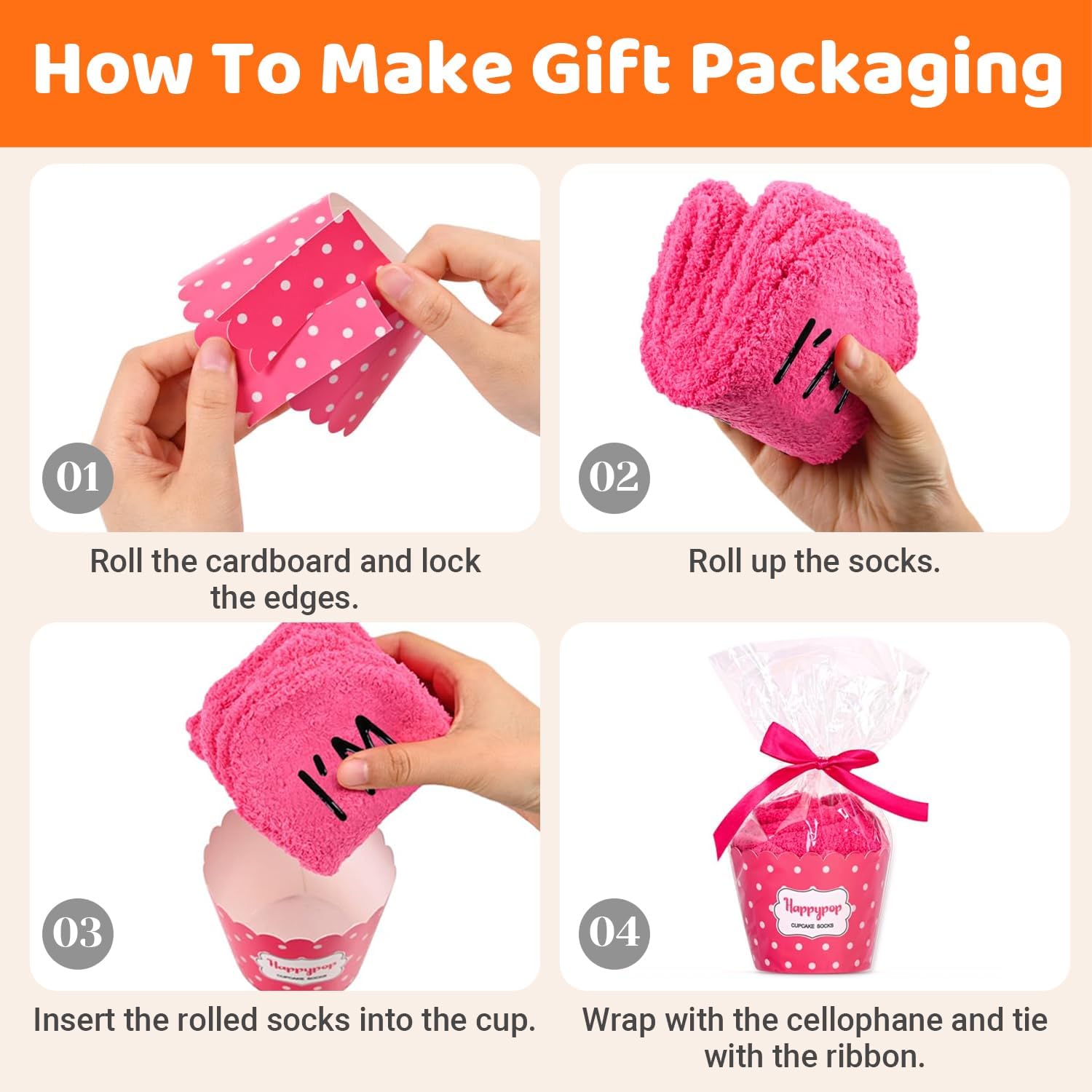 HAPPYPOP Birthday Gifts for Women - 45th 50th Socks for Mom Wife Friends, Gift Ideas for Her - Image 4