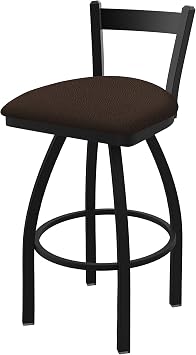 821 Catalina 25" Low Back Swivel Counter Stool with Black Wrinkle Finish and Rein Coffee Seat