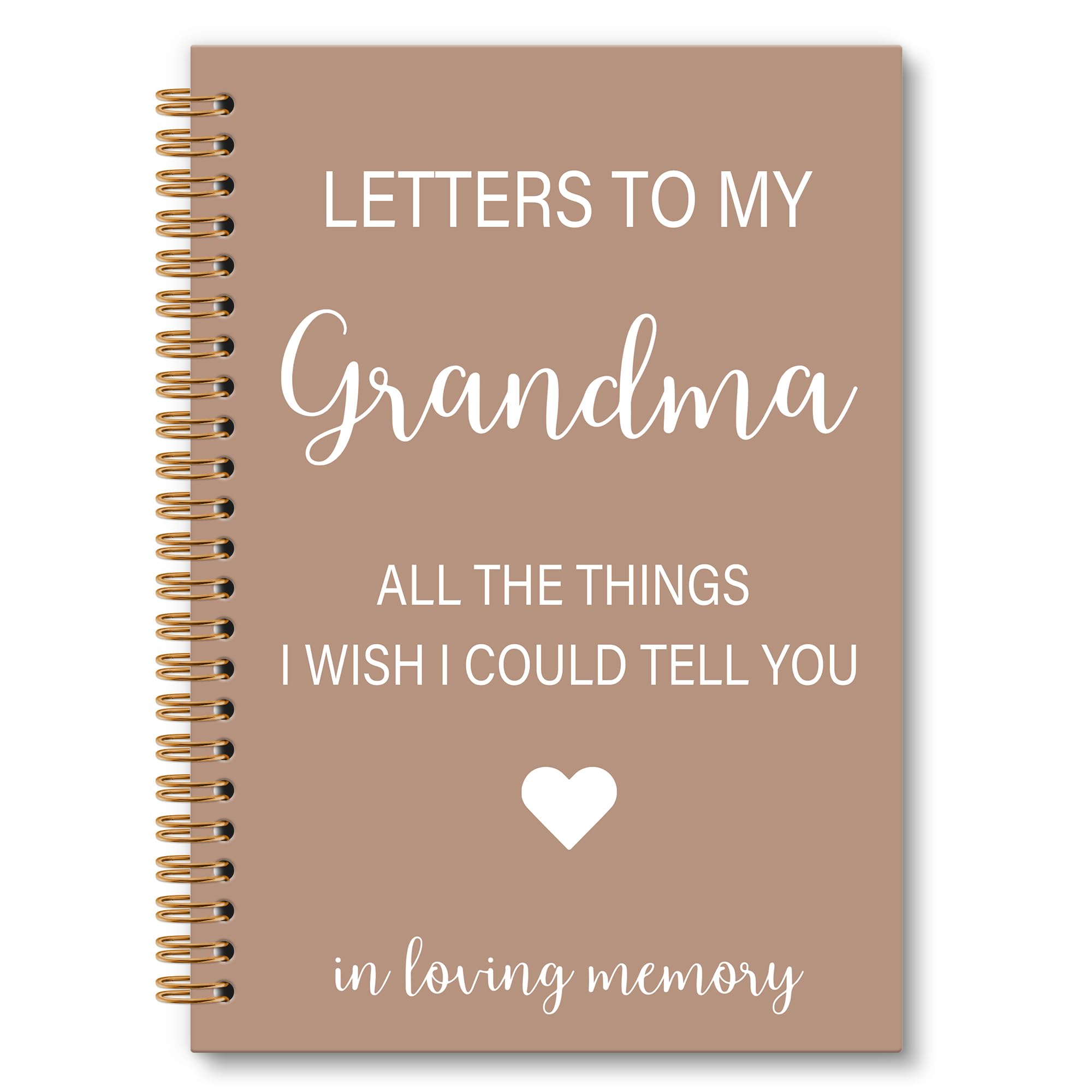 OINDADE Grandma Memorial Gifts Grief Notebook Journal, In Loving Memory Sympathy Gifts, Letters to My Grandma in Heaven Journal, Condolences Sympathy Notebooks Gift for Loss of Grandmother, 6x8.2In