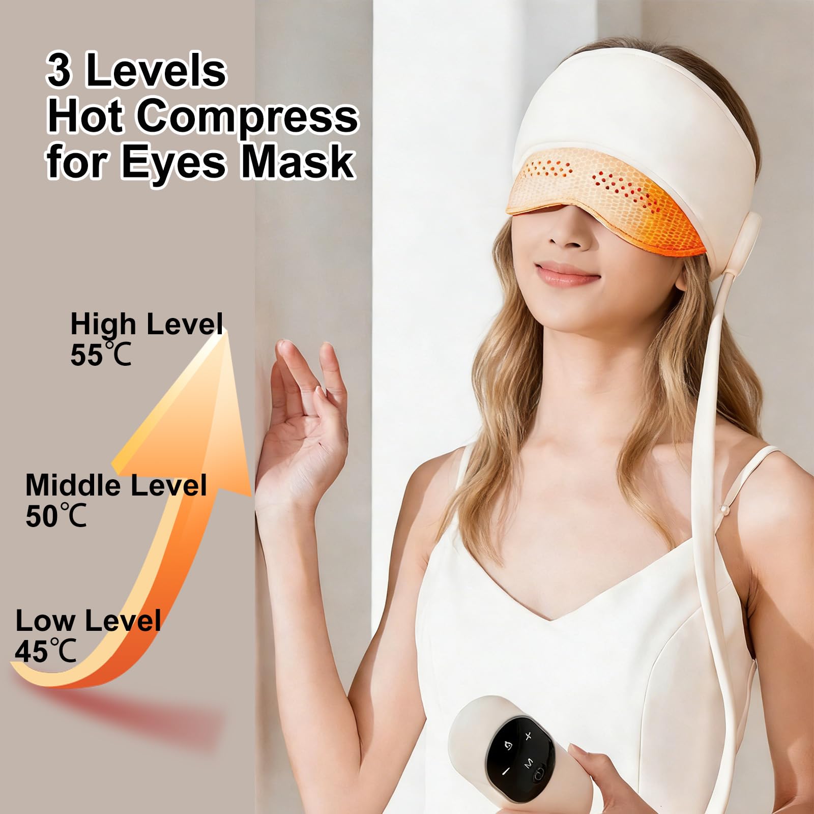 Kopfmassage Elektrisch mit 6 Zonen Luftkissenmassage, Kopfmassagegerät mit 4 Massagemodi, Kopfhaut Massagegerät, Kopf Massage, Massager mit 3 Temperaturstufen für Entspannung