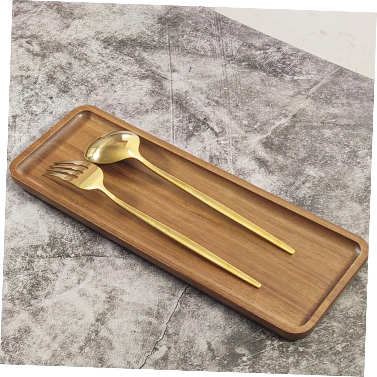 Bandeja de Madera Rectangular Grande, para Servir, 2