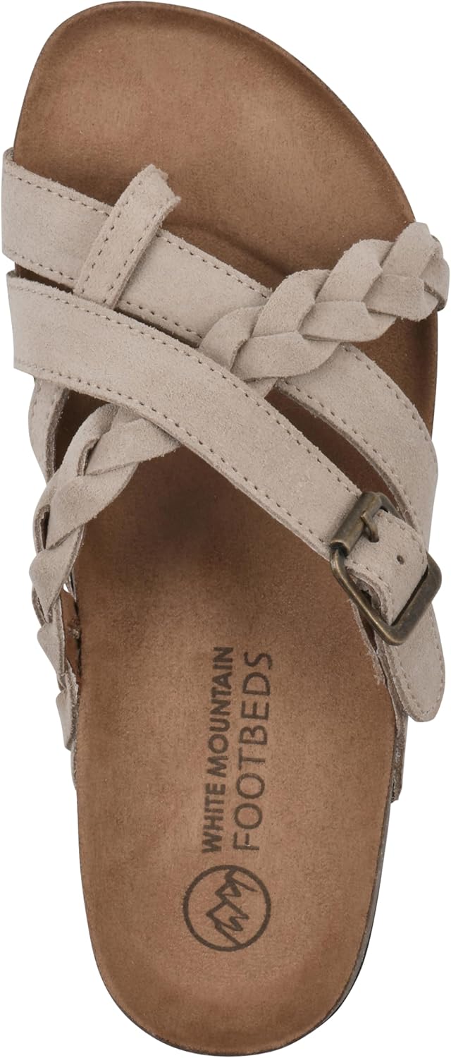 WHITE MOUNTAIN Women's Harrington Braided Signature Comfort-Molded Footbed Sandal - Image 2