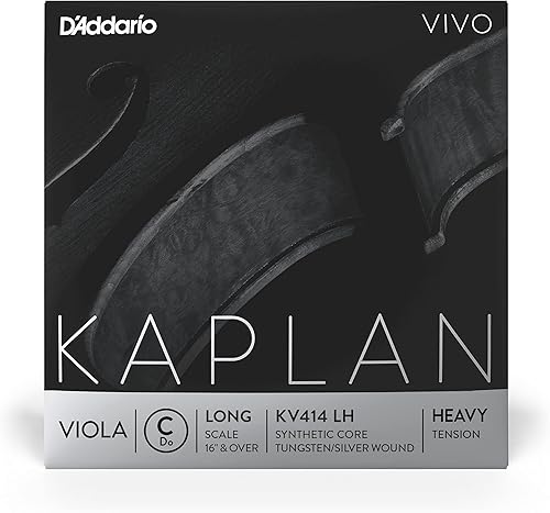 Miniatura 11 de D'Addario Kaplan Vivo Viola, juego completo, KV410 LM, cuerdas de viola, escala larga, tensión media