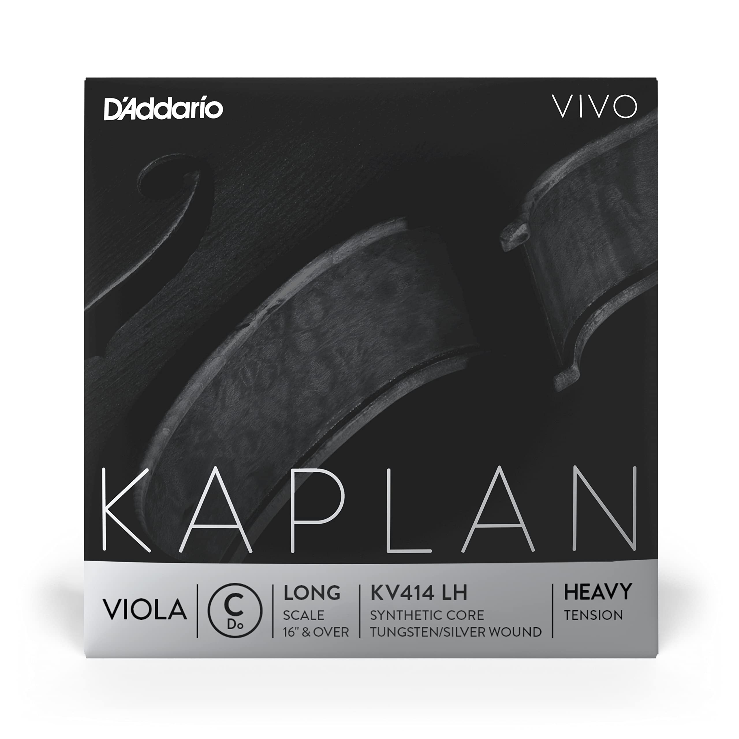 D'Addario KV414 LH Long Scale Heavy Tension Kaplan Vivo Viola C String