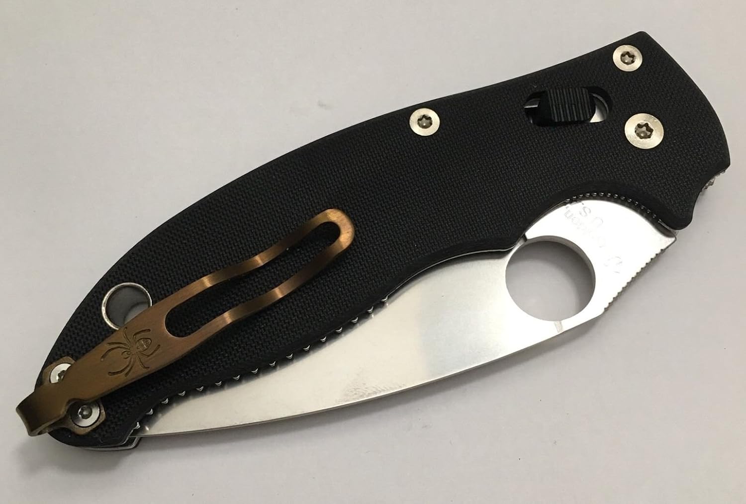 Titanium Deep Carry Pocket Clip for Spyderco G10 Manix 2 C101GP2