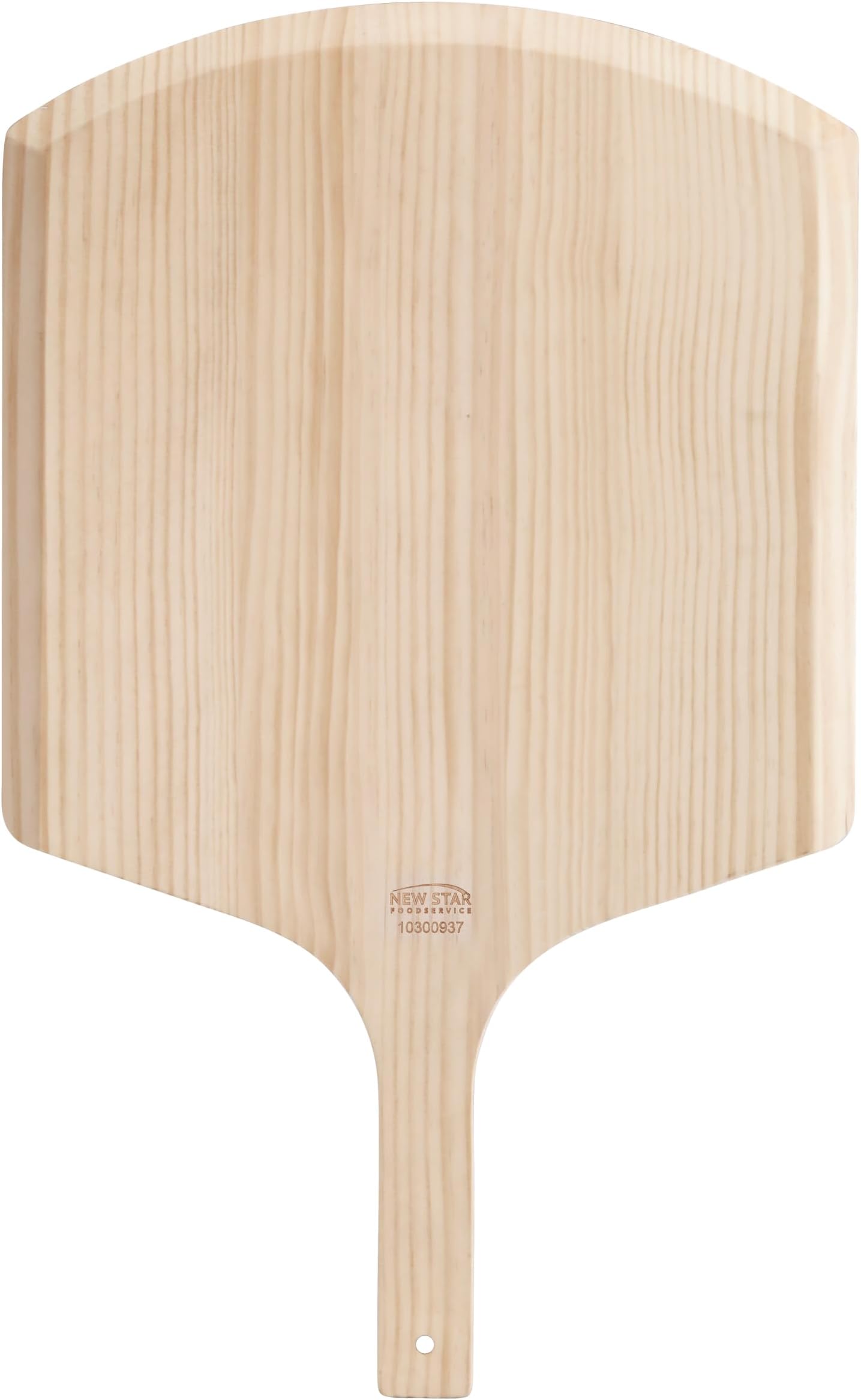 New Star Foodservice 50332 Restaurant-Grade Wooden Pizza Peel, 18" L x 16" W Plate, with 8" L Wooden Handle, 26" Overall Length