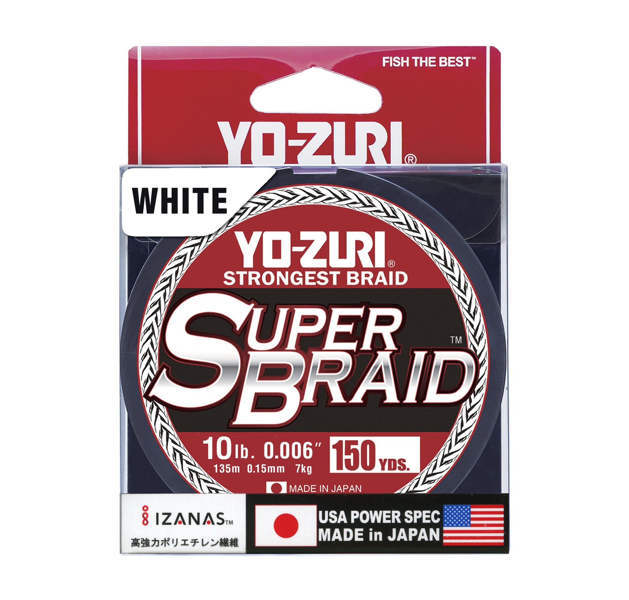 Yo-Zuri YZ-SB-10LB-WH-150YD:スーパーブレイド ホワイト 10ポンド 150ヤード ホワイト Amazon.co.jp: Yo-Zuri YZ-SB-10LB-WH-150YD:スーパーブレイド
