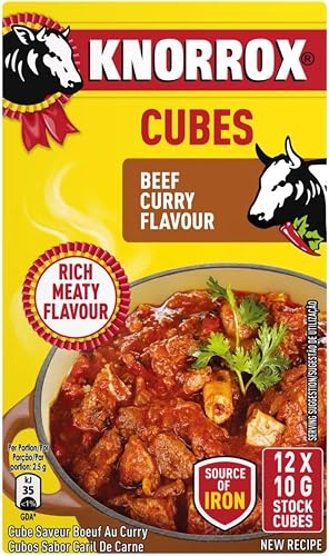 Knorrox Beef Curry Stock Cubes 12 Pack 80x12x10g
