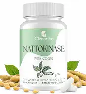 Nattokinase Supplement | Nattokinase 8000 FU and CoQ10 100mg | 400mg Natto Enzyme, 8000 FU per Serving, 90 Capsules (90 Day Supply)