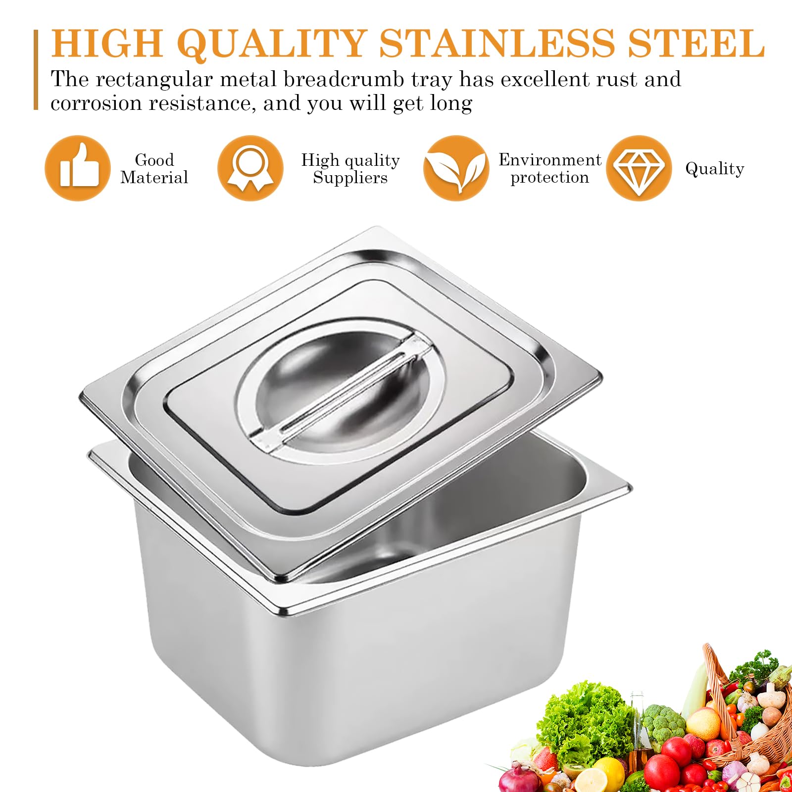 SET A BUFFET piatti sfregamento acciaio inox vassoio scaldapiatti rettangolare EUR 23,22