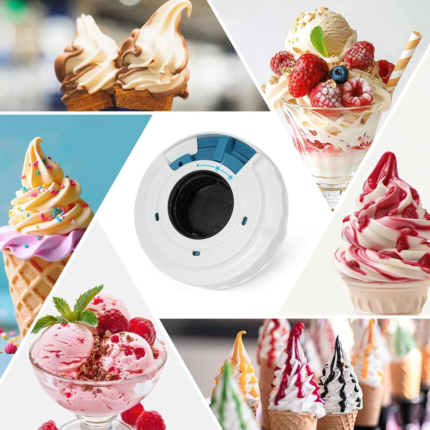 Dispense Lid & Swirl Press Assembly for Ninja Creami NC701 Series – BPA-Free, Dishwasher Safe,Dispense Lid Fits Ninja Swirl Ice Cream & Soft Serve Makers NC701 Dispense Lid