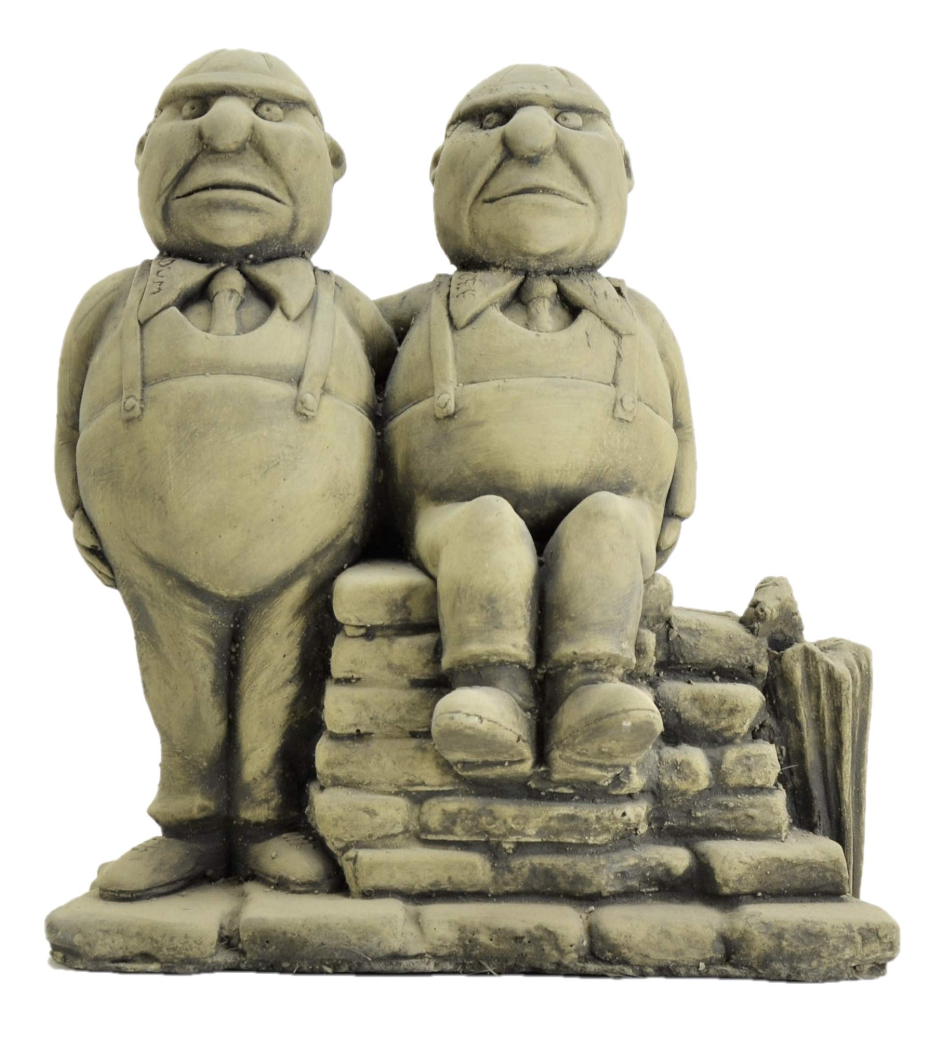 Emnt Stone Alice Adventures In Wonderland/Tweedle Dum And Tweedle Dee/Garden Ornament