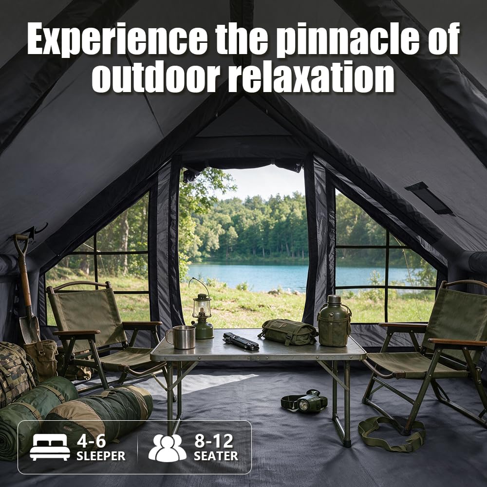 Amazon.com: TOMOUNT Inflatable Camping Tents Air Glamping Tents 4