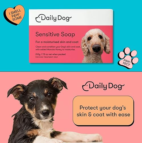 Miniatura 4 de Soap Bar Sensitive 7.41 oz - Barra de champú para perros - Champú para mascotas con miel de manuka y manteca de karité